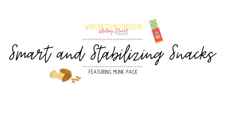 Smart and Stabilizing Snacks with Munk Pack