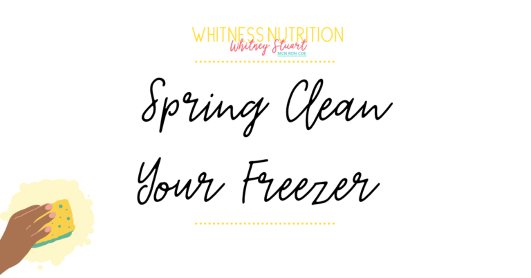 Spring Clean Your Freezer