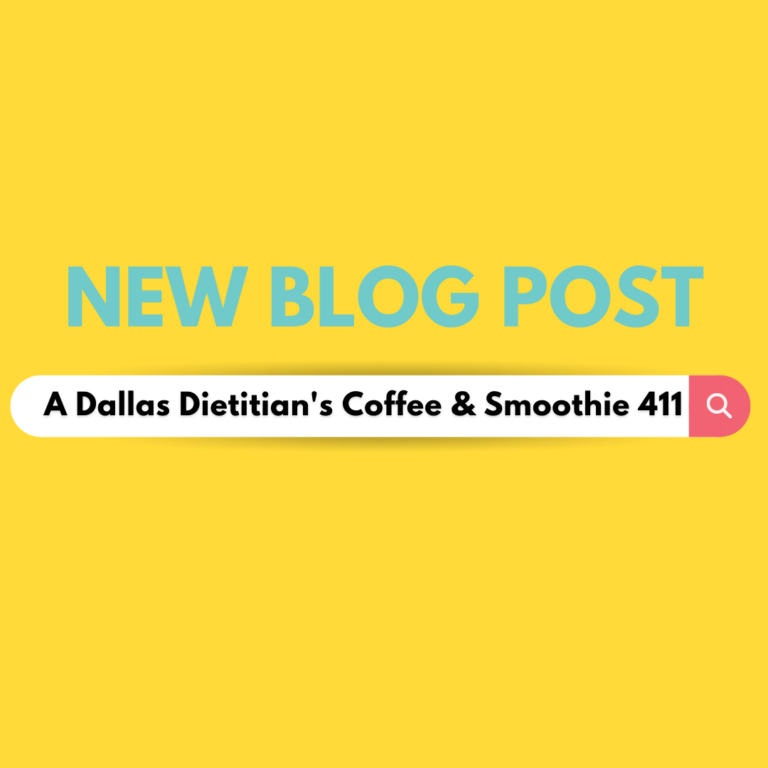 A Dietitian’s Guide to Dallas Dining – Coffee & Smoothies