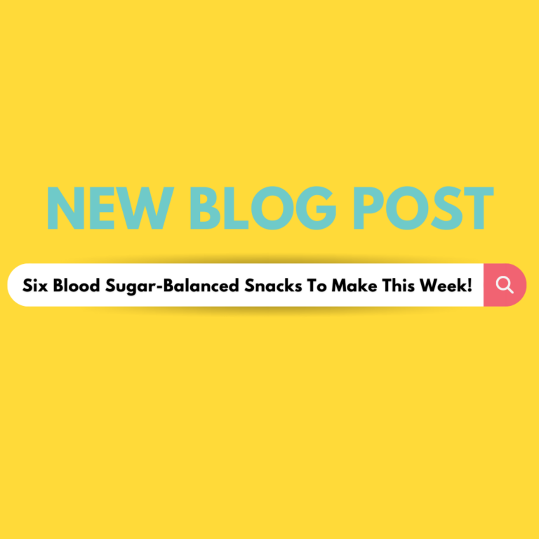 blood sugar balanced snacks