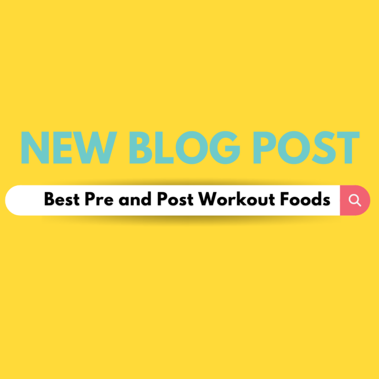 pre and post workout