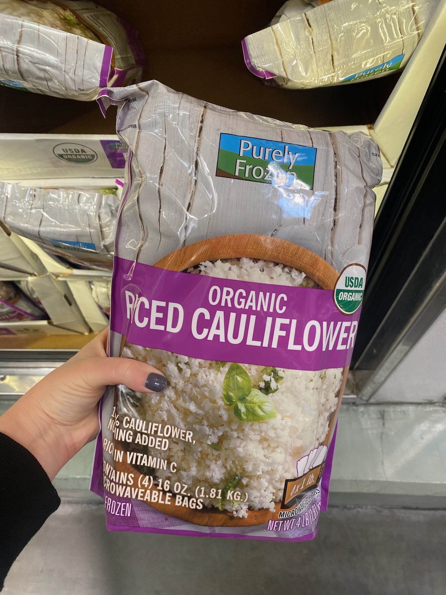 organic spiced cauliflower