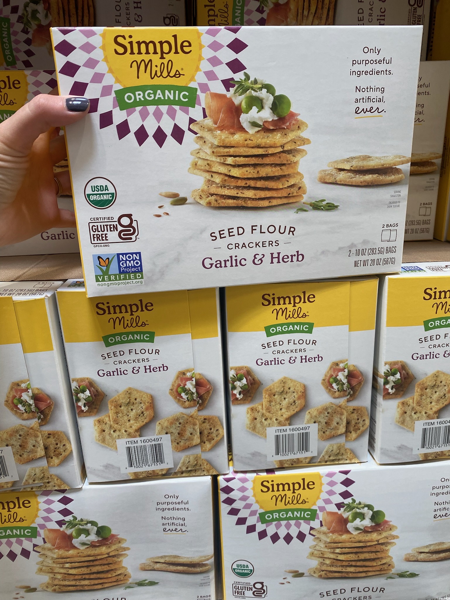 simple mills organic for healthy favorites at Costco