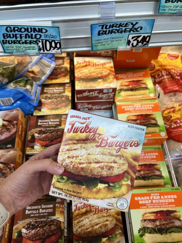 turkey burgers at trader joes