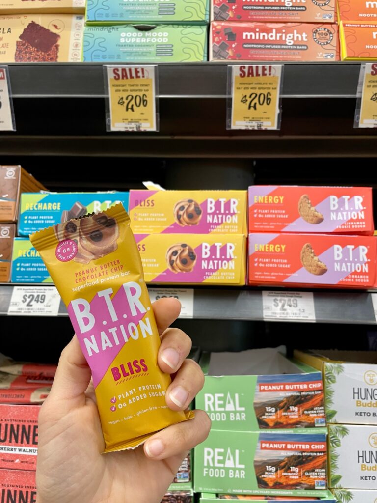 protein-rich bars at whole foods