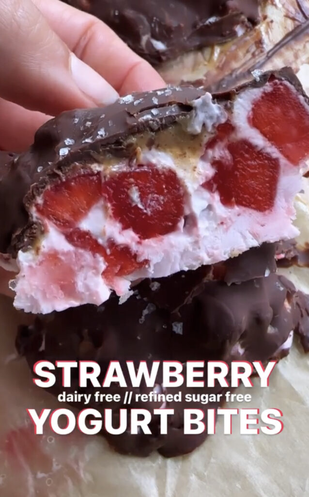 viral strawberry yogurt bites 