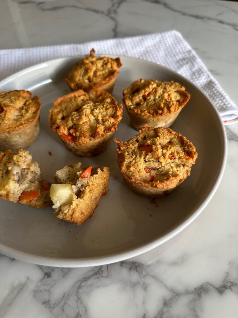 Whitness Nutrition Blogger Whitney Stuart shares Five High Protein Canned Fish Recipes - in photo: Toddler-Friendly Tuna Muffins  