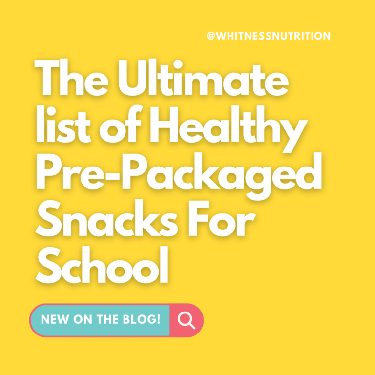 The Ultimate list of Healthy Pre-Packaged Kid Snacks For School