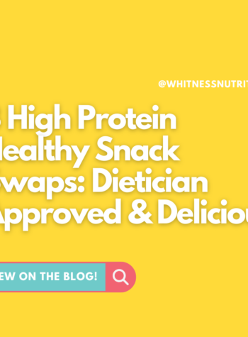 8 high protein healthy snack swaps
