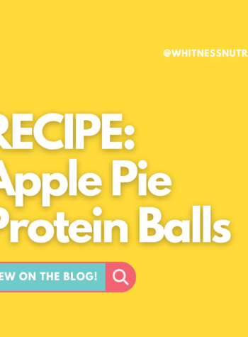 apple pie protein balls