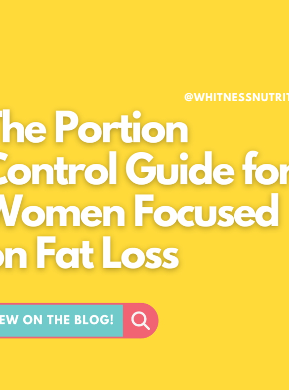 portion control guide for women focused on fat loss