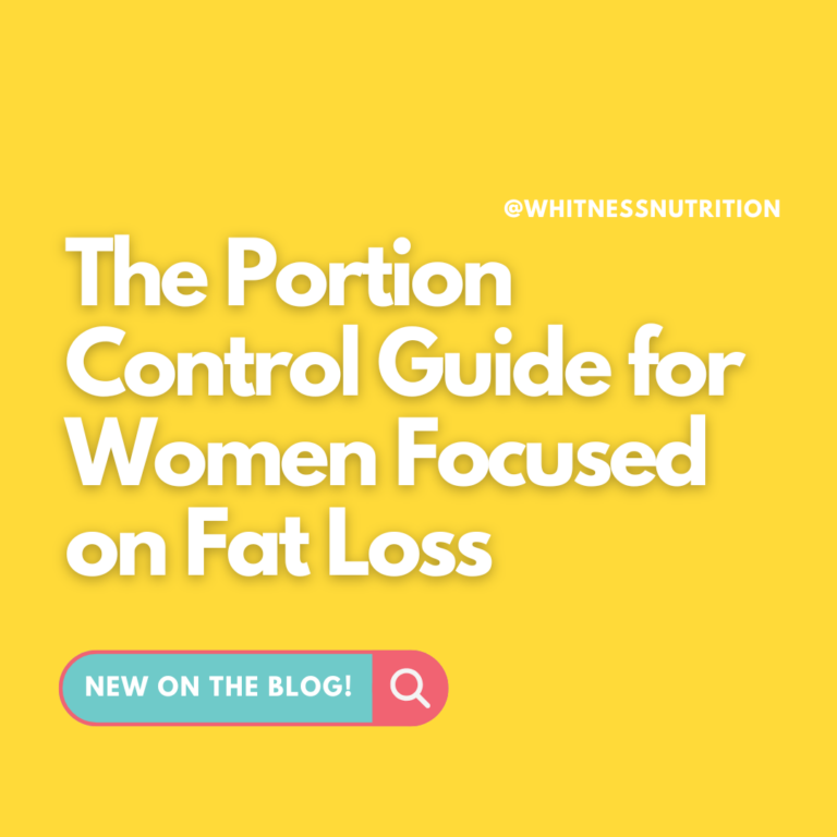 portion control guide for women focused on fat loss
