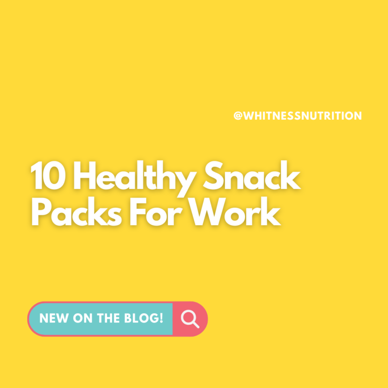 10 healthy snack packs for work
