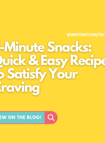 5-Minute Snacks: Quick & Easy Recipes to Satisfy Your Craving