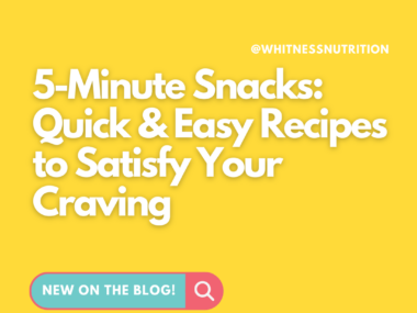5-Minute Snacks: Quick & Easy Recipes to Satisfy Your Craving