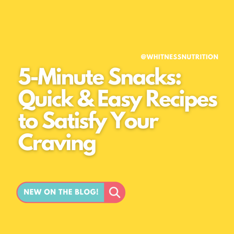 5-Minute Snacks: Quick & Easy Recipes to Satisfy Your Craving