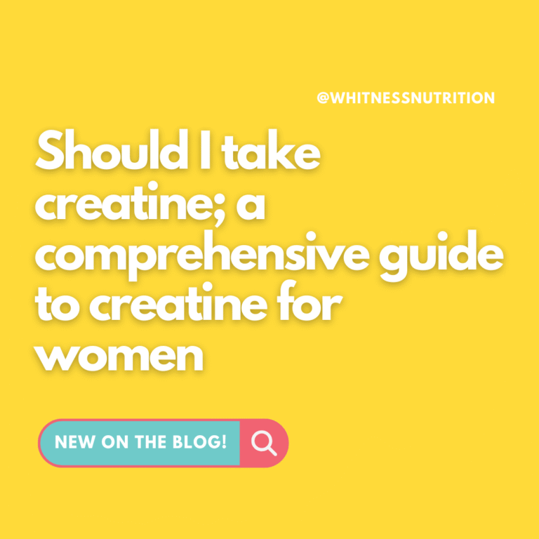 Should I take creatine; a comprehensive guide to creatine for women