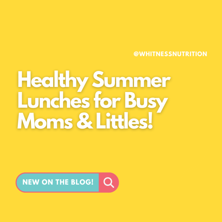 Healthy Summer Lunches for Busy Moms & Littles!