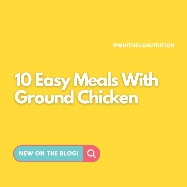 10 Easy Meals With Ground Chicken