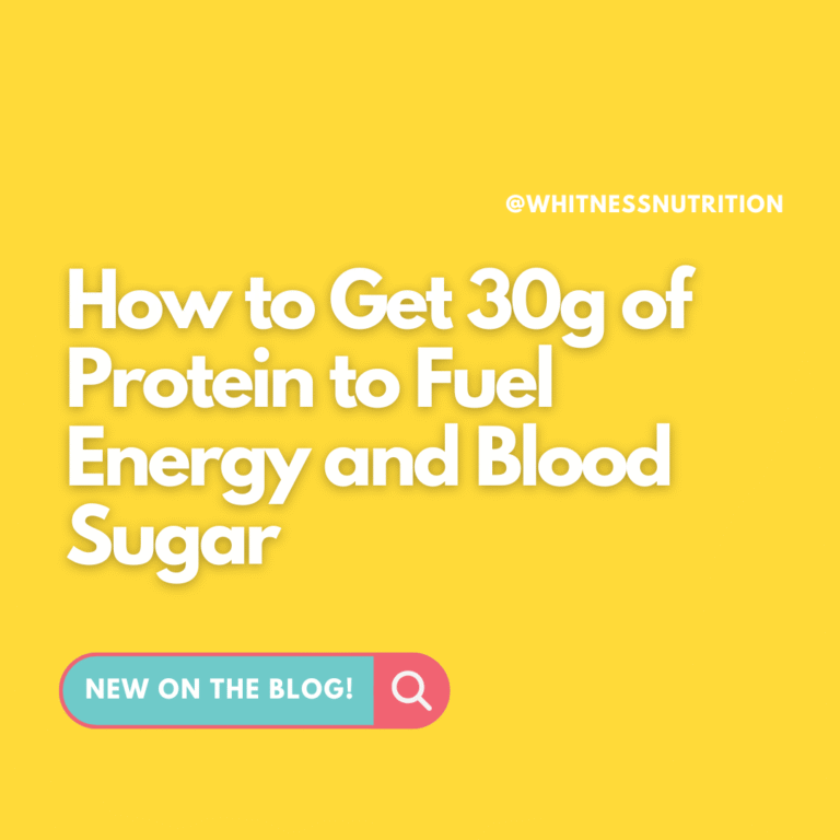 How to Get 30g of Protein to Fuel Energy and Blood Sugar