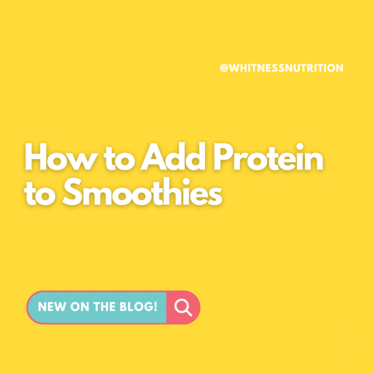 How to Add Protein to Smoothies
