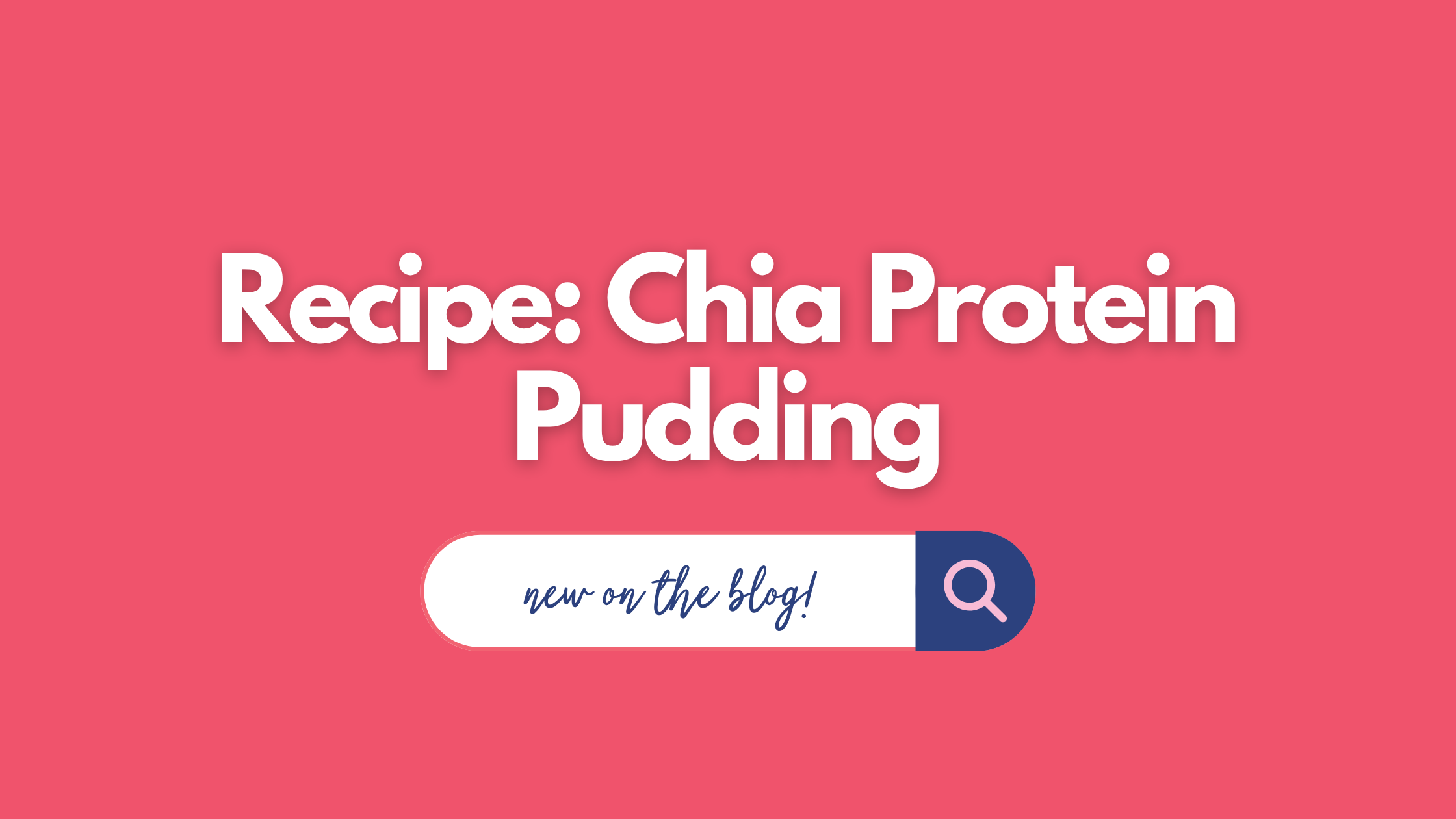 recipe chia protein pudding