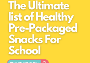 The Ultimate list of Healthy Pre-Packaged Kid Snacks For School