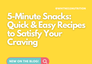 5-Minute Snacks: Quick & Easy Recipes to Satisfy Your Craving