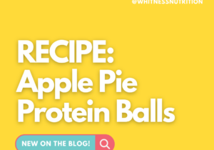 apple pie protein balls